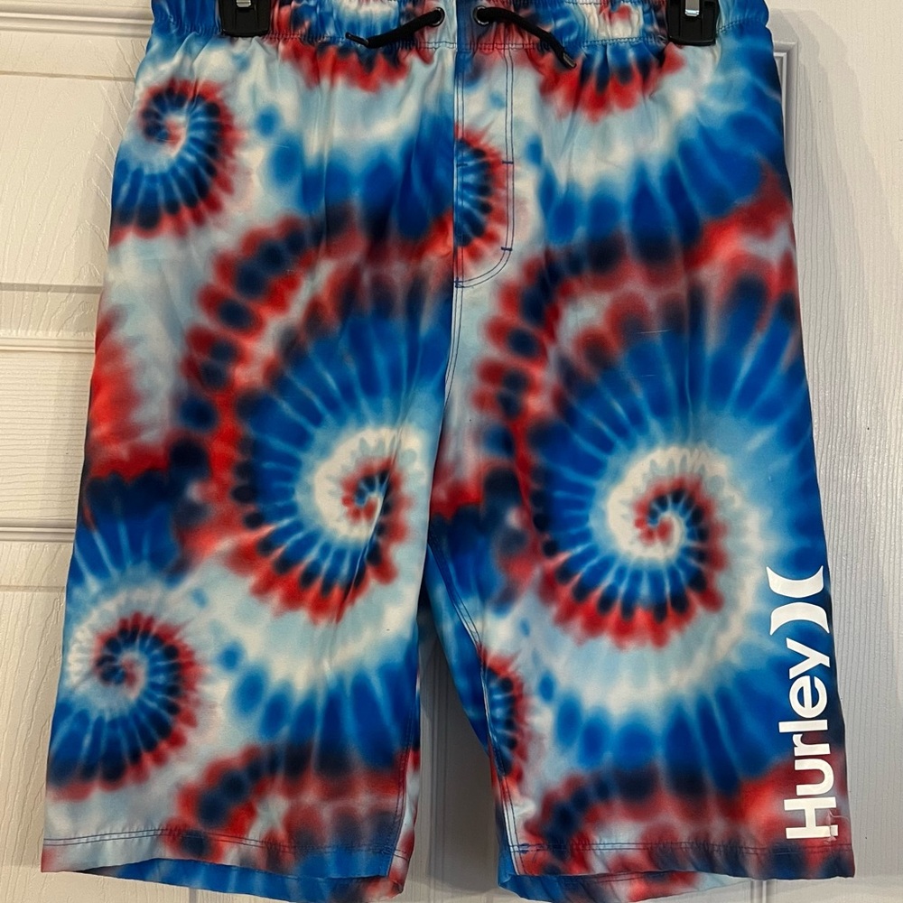 Hurley Spiral Tie-Dye Swim Trunks